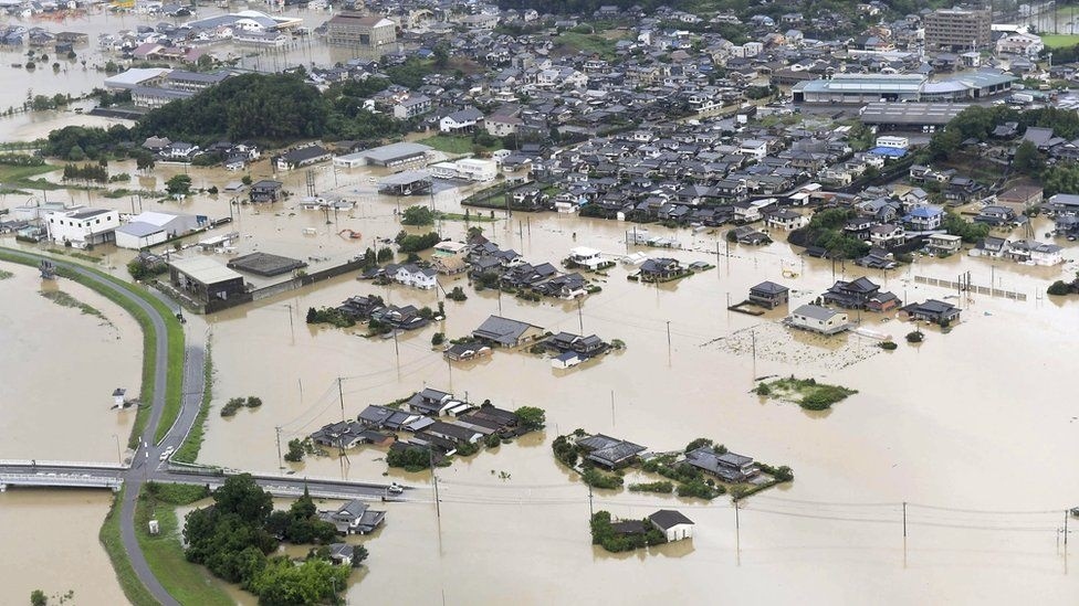 Mưa bão tại Nhật Bản đã vượt mức cảnh báo cao nhất